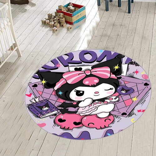  okrugli tepih za dečiju sobu 120x120cm sa gumenom podlogom &ndash; Tg-232 kuromi Cene