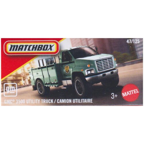 Mattel Matchbox GMC 3500 Utility Truck zeleni autić 1/64 &ndash; Cijene