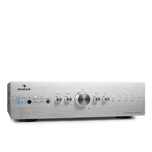 Auna CD708, HiFi stereo ojačevalnik, 600 W - v srebrni barvi Cene