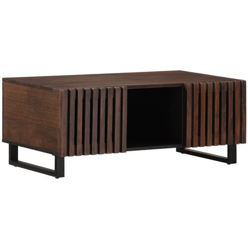 Furnova Klubska mizica rjava 100x55x40 trden mangov les, (21913614) Slike