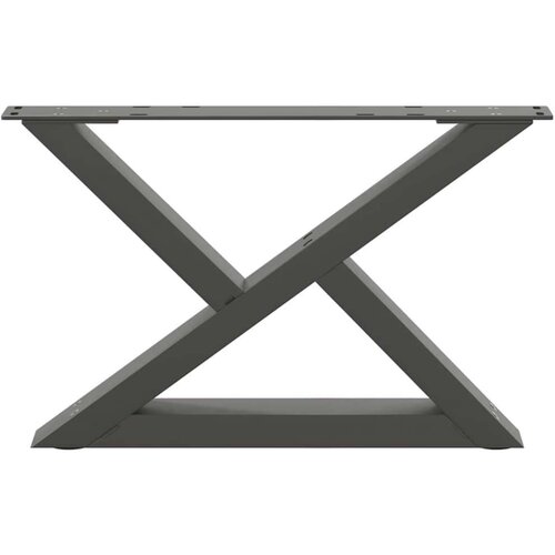  Noge za stolić 2 kom antracit 50x(30-31 3) cm čelik Slike