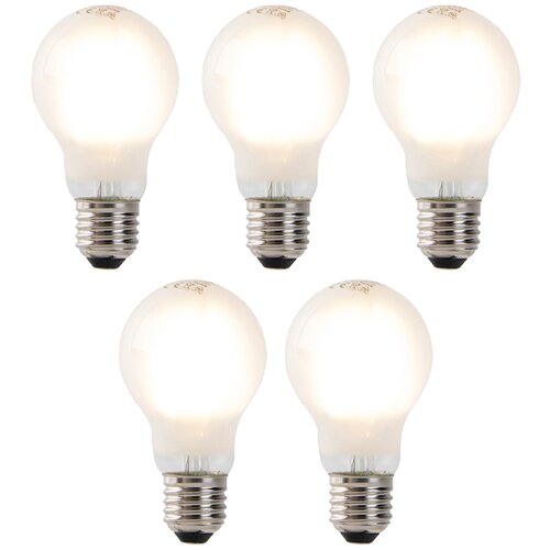 LUEDD Komplet 5 E27 LED žarnic z žarilno nitko A60 motno steklo 4W 320 lm 2700K Cene