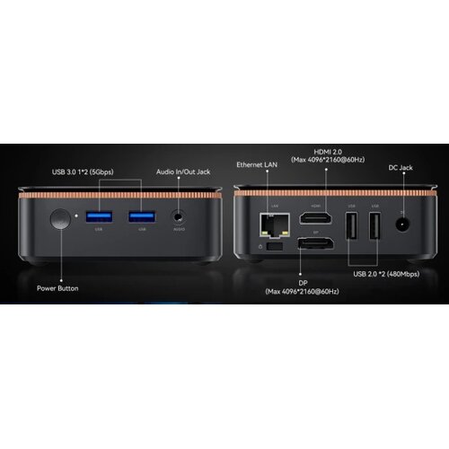Blackview MP20 AMD R3 3300U/8GB/256GB/HDMI/2xUSB 3.0/1xRJ45/BT/WiFI/W11P Black Cene