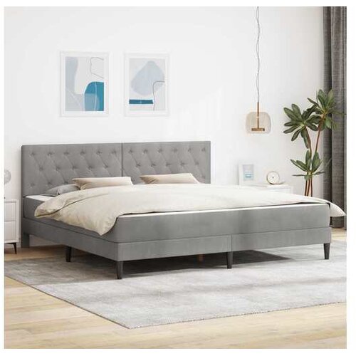vidaXL Okvir kreveta s madracem Svjetlosiva 180 x 200 cm Bar&scaron;un - Svjetlosiva 180 x 200 cm Cijene