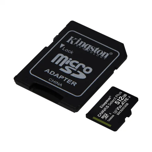 Micro SD card Kingston 512 GB SDHC SDCS2/512GB...