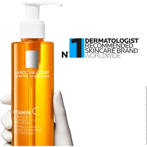 LAROCHE-POSAY Pure Vitamin C čistilni penasti gel za osvetlitev kože 200 ml Slike
