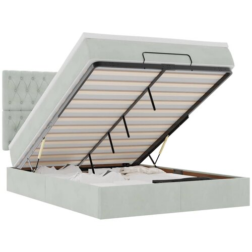  Otomanski krevet s madracima i LED 140x190 cm bar&amp;scaron;unasti Slike