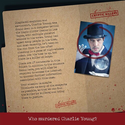  Detektivska igra - Murder at the Magic Mirror Casino - Cryptic Killers T3.5 Slike