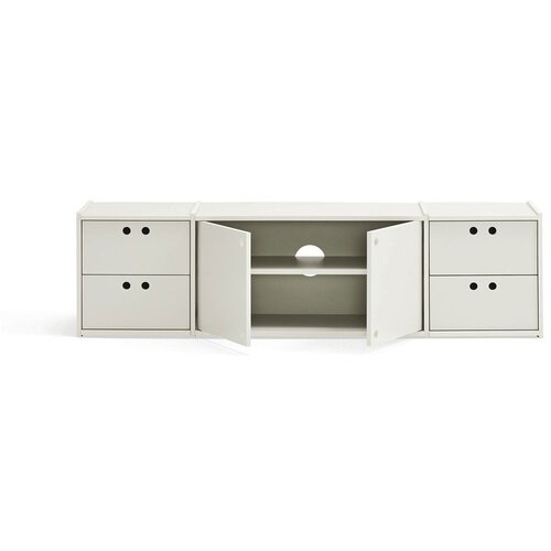 Teulat Krem TV komoda 157x42x40 cm Wally &amp;ndash; Slike