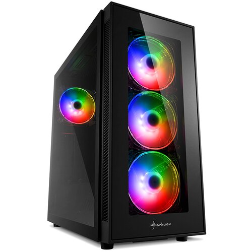 Sharkoon Kući&amp;scaron;te gaming, TG5 PRO RGB Addressable Full Glass ATX, 4x 120mm LED Slike