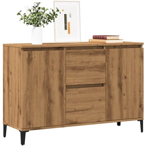 VidaXL Komoda boja hrasta artisan 102x35x70 cm konstruirano drvo Slike