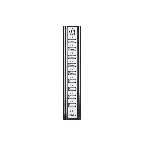  USB HUB --&amp;gt; 10x USB 2.0, Bus/AC Powered, Manhattan 161572 Slike