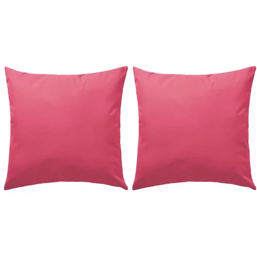  Vrtni jastuci 2 kom 60 x 60 cm ružičasti
