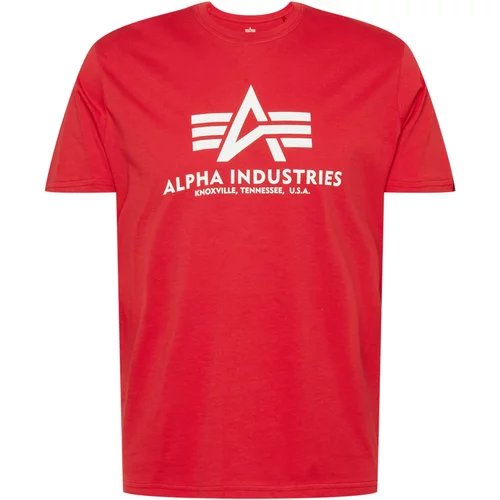Alpha Industries Majica rdeča / bela