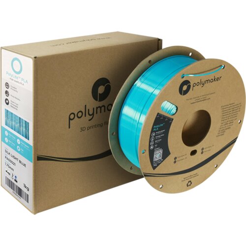 Polymaker polylite silk pla light blue, 1.75 mm / 1000 g Slike