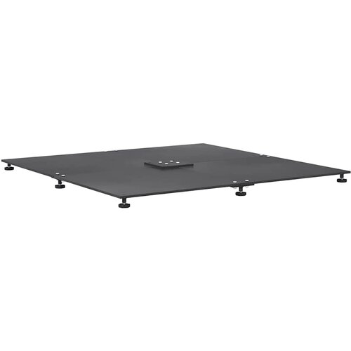  Baza za suncobran Tamno siva 100 x 100 x 4 cm Čelik Slike