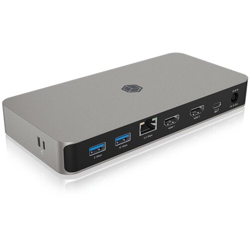 Icybox IB-DK2880-C41 priključna postaja USB4 Type-C z dvojnim video izhodom Slike