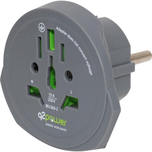 q2power adapter, potovalni, univerzalni - svet v Evropo Cene