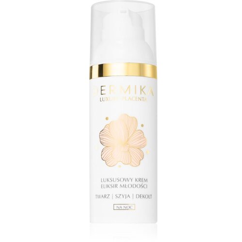 Dermika Luxury Placenta noćna krema za pomlađivanje za lice, vrat i dekolte 50 ml Cijene