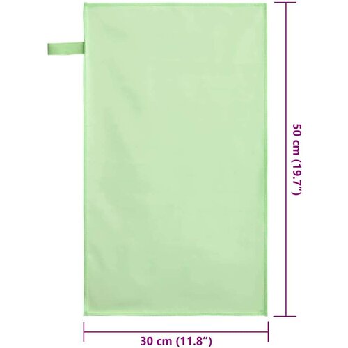VidaXL Sportski Ručnici 2 pcs Zelena 50 x 30 cm Poliester i poliamid Slike