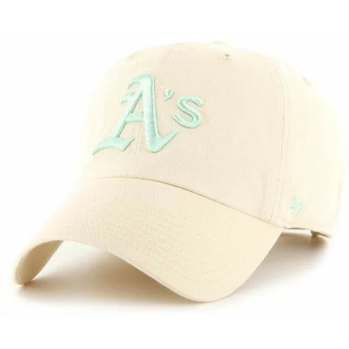 47 Brand Kapa s dodatkom vune MLB Oakland Athletics boja: bež, s aplikacijom