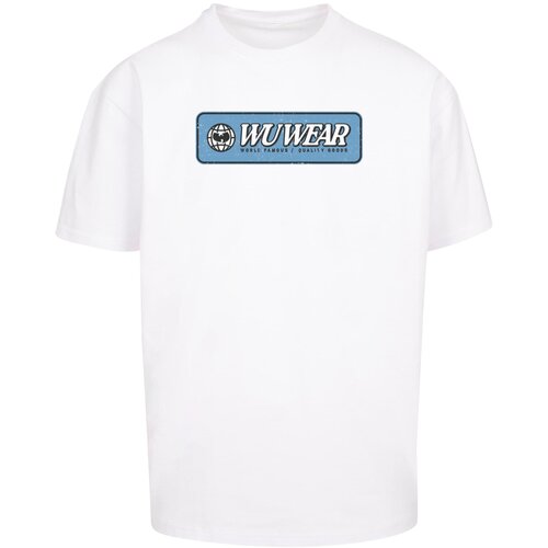 Wu-Wear Men&amp;#039;s T-shirt WU Wear Earth Logo Oversize white Slike