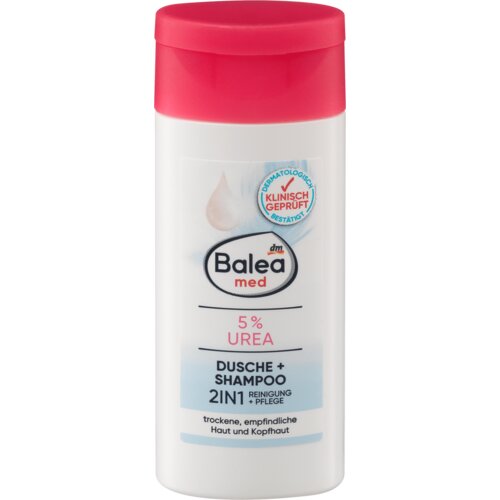 Balea MED 2IN1 gel za tuširanje i šampon za kosu - urea 5%, putna ambalaža 50 ml Cene