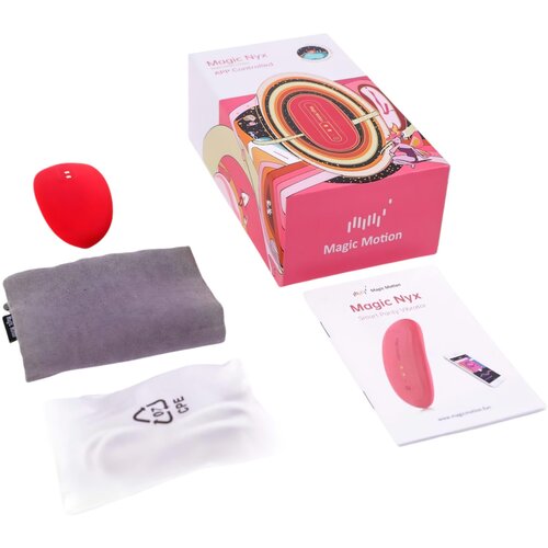 Magic Motion Vibrator za v hlačke - Nyx, rdeč Slike