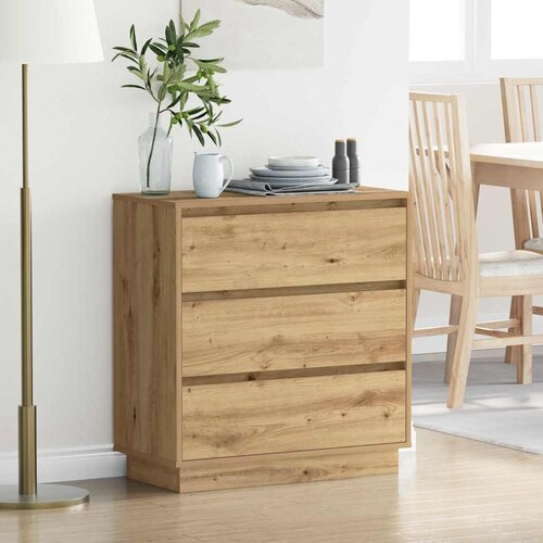  Noćni ormar s ladicama Umjetnički hrast 71 x 34,5 x 75 cm Cijene