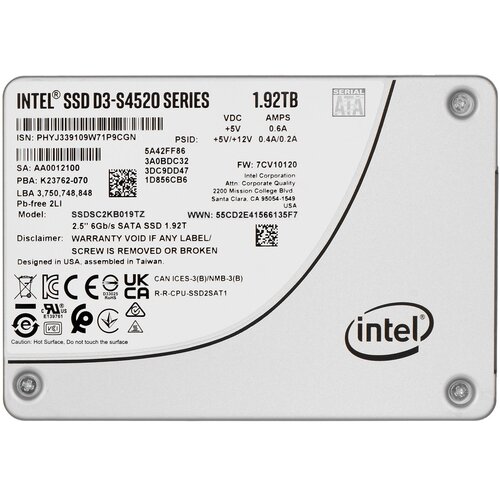 SOLIDIGM SSD (Intel) S4520 1.92TB SATA 2.5" SSDSC2KB019TZ01 (DWPD up to 3) Cijene