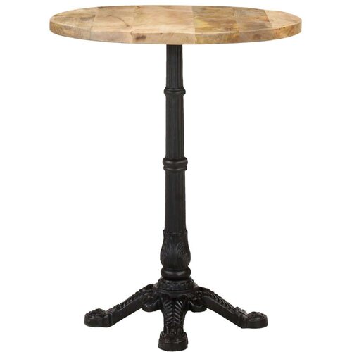 VidaXL Bistro stolić &amp;Oslash; 60 x 76 cm od grubog drva manga Slike