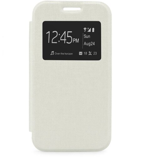  Preklopni ovitek / etui / za&amp;scaron;čita &amp;quot;S-View&amp;quot; za Samsung Galaxy A3 - beli Slike
