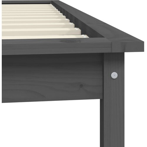  Okvir za krevet sivi od borovine 90 x 190 cm jednokrevetni Slike