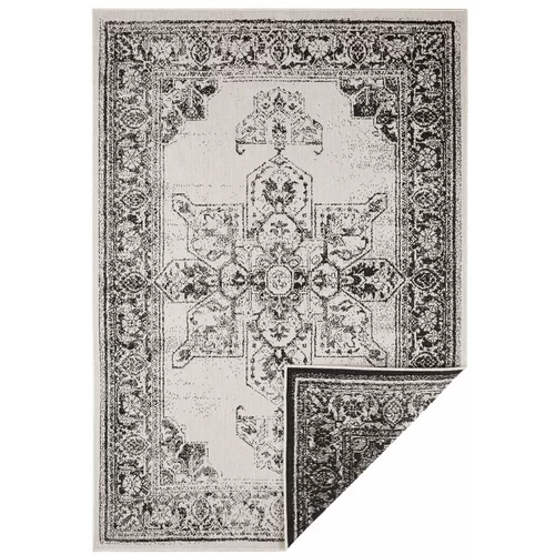 NORTHRUGS Crno-krem vanjski tepih Borbon, 120 x 170 cm