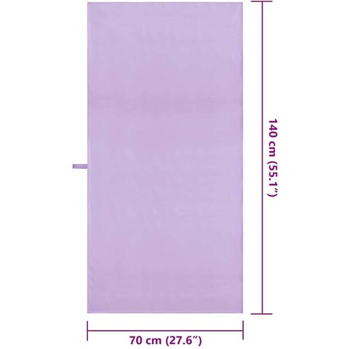 VidaXL Sportski Ručnici 2 pcs Ljubičasta 140 x 70 cm Slike