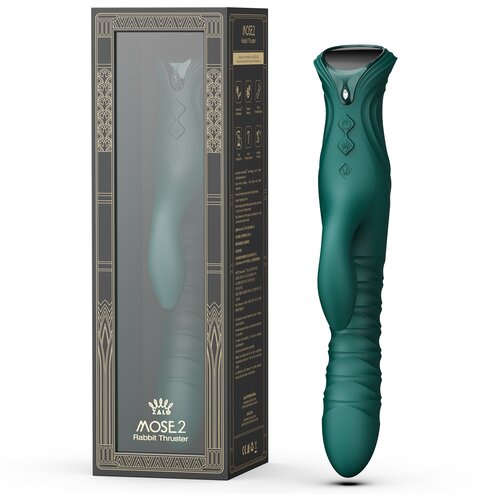 Zalo Mose 2 Thrusting Rabbit Vibrator Green Slike
