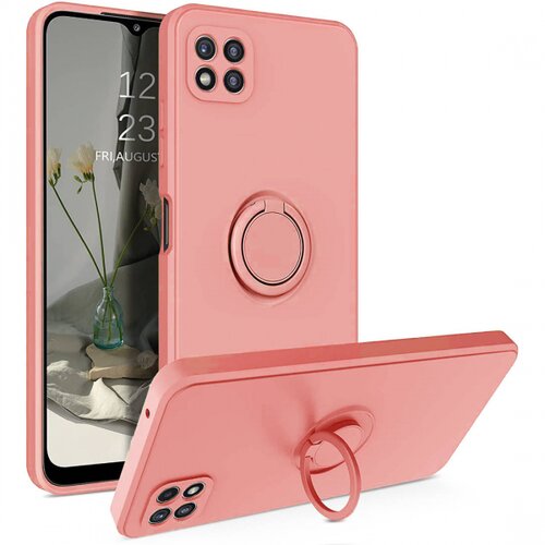  Silikonski ovitek Liquid Ring za Xiaomi Redmi 9C - roza Slike