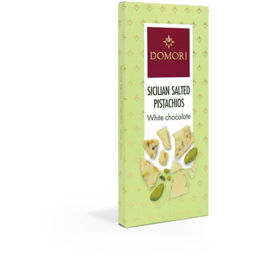 Domori Sicilian Salted Pistachios &amp;amp; White Chocolate Slike