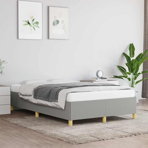 Furnova Posteljni okvir brez vzmetnice siv 120x190 cm blago, (21940744) Slike
