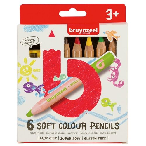 Artmie Mekane jumbo bojice za decu Bruinzeel Holland / 6 komada Cene