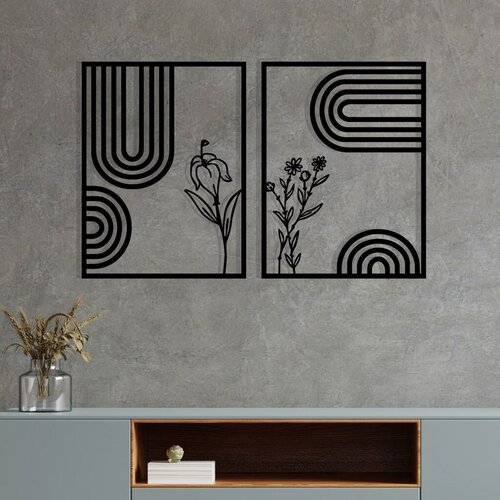 Wallity zidna dekoracija Dolce Mate, 92x60cm, Crna Cene
