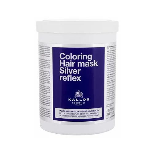 Kallos Cosmetics silver reflex maska za nevtralizacijo sivih in blond las 1000 ml