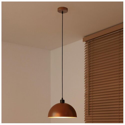  Duolla - Visilica na sajli IRONLINE 1xE27/15W/230V prečnik 27 cm bakarna/crna Cene