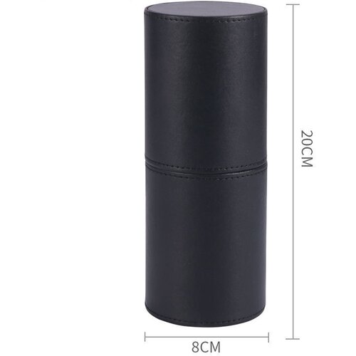 INF Organizator držala za čopiče za ličenje iz PU usnja Black, (5000130526) Slike