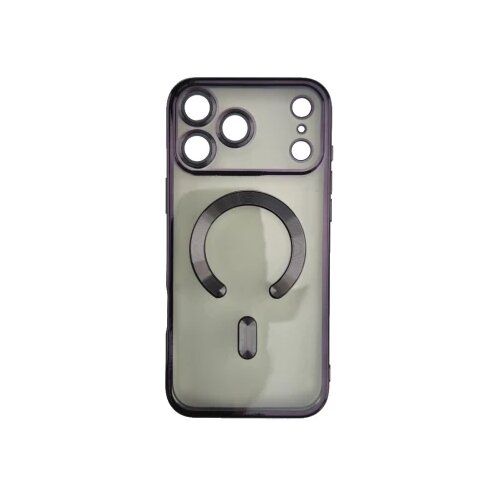  Silikonska futrola Magsafe Iphone 17 Pro Max CRNA Slike