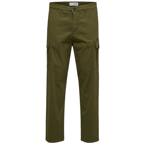 Selected Hlače Noos Slim Tapered Wick Cargo Pants - Winter Moss Zelena Slike