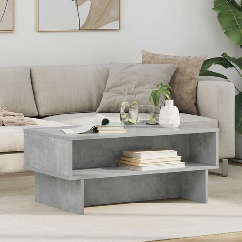  Kava Stol Betonski sivi 80 x 46 x 35 cm Konstruirano drvo Cene