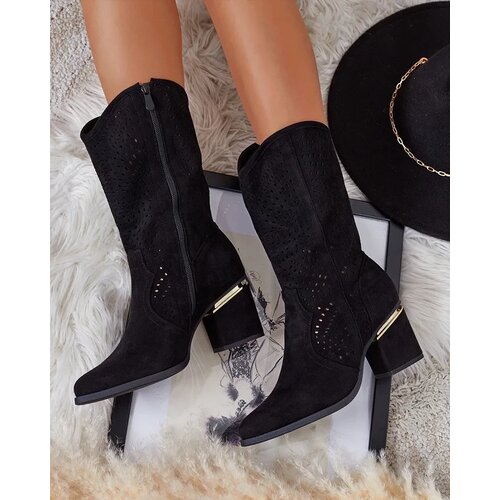 Resti Openwork low stiletto boots Hewir Cene