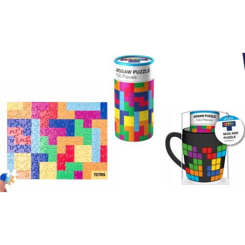 Difuzed Fizz Creations darilni set skodelice in sestavljanke v obliki tetrisa. Vključuje 430-ml prostornino oblikovano skodelico z dizajnom Tetrimino in 100-delno sestavljanko v tubi. Uradno licenčn, (20850901) Slike