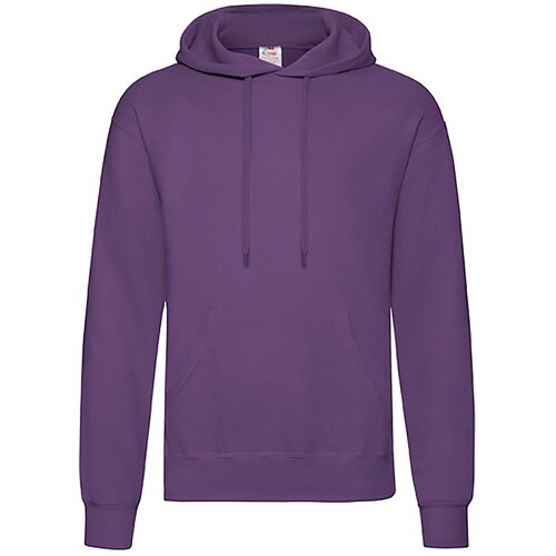 Fruit Of The Loom Fioletowa bluza męska Hooded Sweat Cene